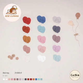 Bao tay sơ sinh cookie size 0-6m
