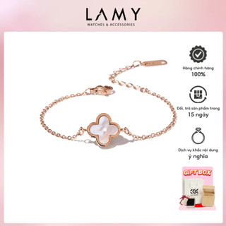 Vòng tay nữ CDE Clover Double Sided Bracelet Rose Gold CDE2023RG