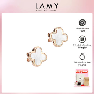 Khuyên tai nữ CDE Lucky Four Leaves Earrings Rose Gold CDE3023RG