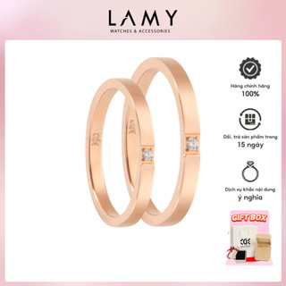 Nhẫn cặp đôi cde marryme couples' ring rose gold cde8039rg