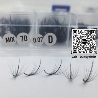 Mi fan 7d wispy mix size 9-16mm 0.07 c-d_dụng cụ nối mi_mi fan giá rẻ_đức eyelash