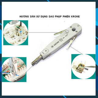 Kềm KRONE chuyên dùng nhấn dây mạng, dây điện thoại - Kềm nhấn mạng KRONE (trắng)