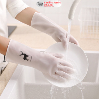 Găng tay cao su con hươu siêu bền dai chống ăn mòn bảo vệ đôi tay của bạn