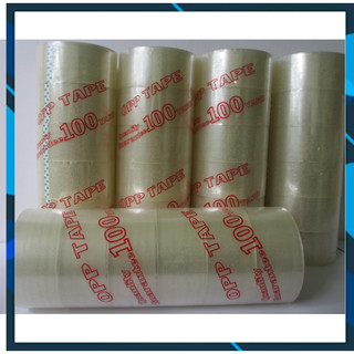 Combo 6 cuộn băng keo 100 yards( Trong, đục )