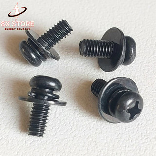 Ốc vít M4x10mm, M5x16mm Ốc Bake đầu tròn thép Cacbon màu đen không rỉ