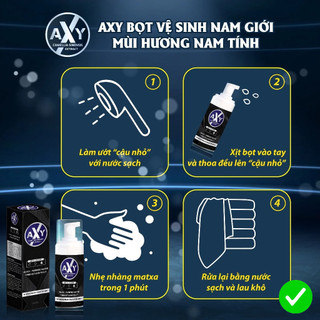 [HÀNG CHÍNH HÃNG] Bọt Vệ Sinh Nam Giới AXY - Dung Dịch Tạo Bọt 100ml