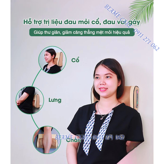 Gối massage cổ vai gáy BEAME BM-G38