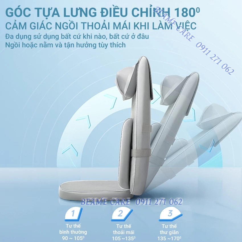 Nệm ghế massage toàn thân hồng ngoại BEAME BM-N93