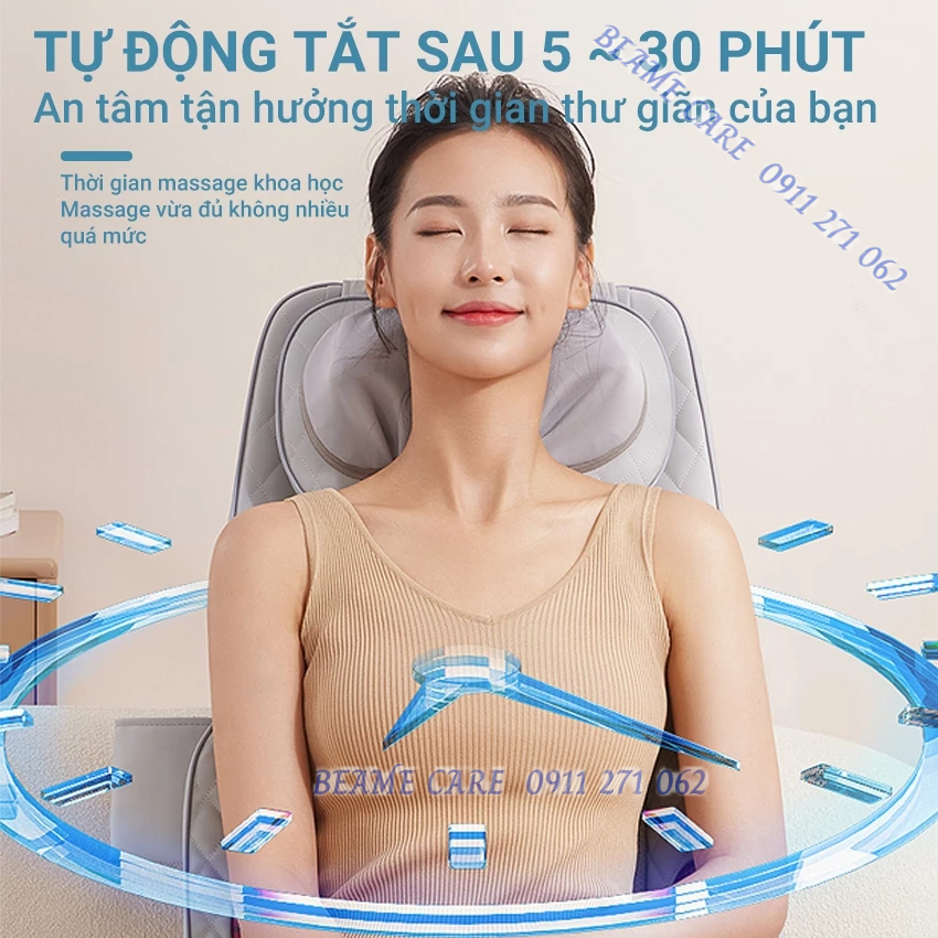 Nệm ghế massage toàn thân hồng ngoại BEAME BM-N93