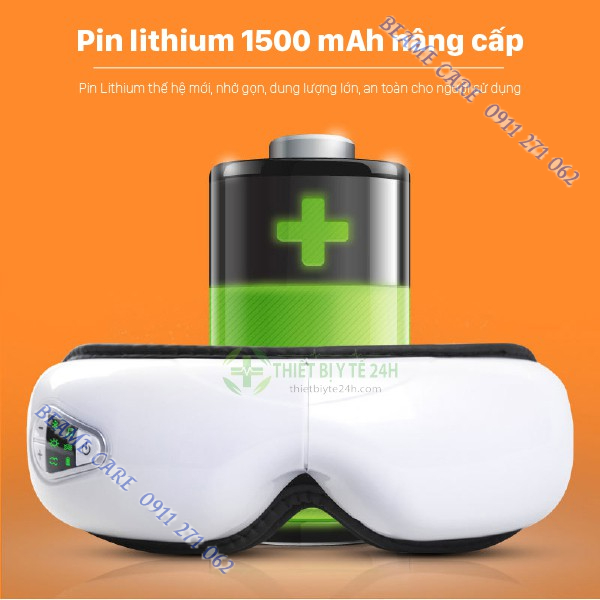 Máy massage mắt, máy matxa giảm thâm cuồng mắt, giảm mỏi mắt do làm việc nhiều, máy massage mắt dùng pin BEAME VN
