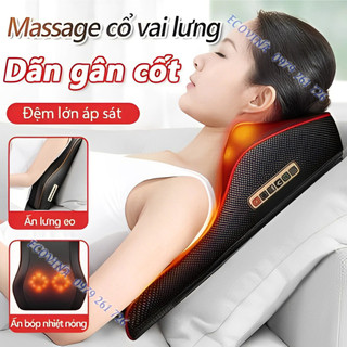 Gối massage cổ, vai gáy, máy mát xa lưng và cổ hồng ngoại 5.0