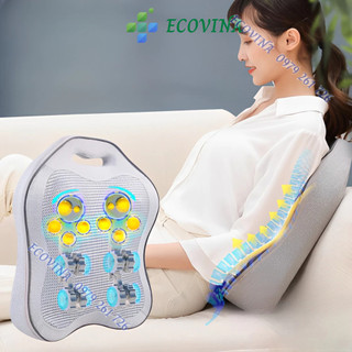 Máy massage lưng ,gối massage lưng với con lăn 4D và hồng ngoại giúp giảm đau mỏi lưng,cổ, vai gáy