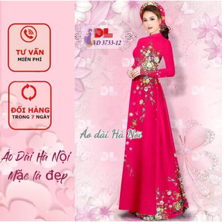 Áo dài in 3d hoa eo đủ màu xinh - áo dài hà nội