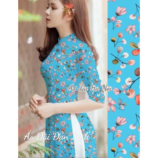 Đủ màu áo dài hoa nhí xinh - áo dài hà nội