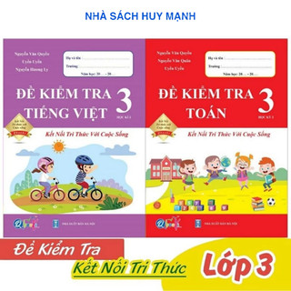 Sách - Combo Đề Kiểm Tra Toán Và Tiếng Việt Lớp 3 - Kết Nối Tri Thức Với Cuộc Sống - Học Kỳ 2 HM BOOK