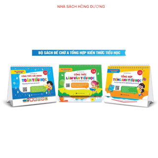 Sách - Bộ Lịch Công Thức Giải Nhanh Toán - Làm Văn Tiểu Học - Tổng Hợp Tiếng Anh Tiểu Học (Phiên bản 5.0)