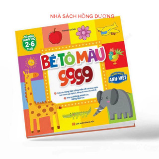 Sách - bé tô màu 9999 - tô màu sáng tạo 2-6 tuổi hm book