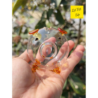 Heo thuỷ tinh trong suốt đựng vàng tích luỹ