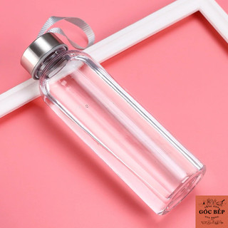 A123 Bình đựng nước thủy tinh, chai thủy tinh có dây xách 300ml, 500ml