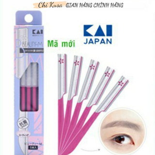 [Chính Hãng] Set 5 Cây Dao Cạo Lông Mày, Lông Mặt Cho Nữ Kai Nội Địa Nhật (Mẫu Mới)
