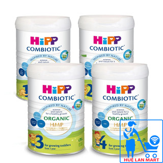 Sữa bột hipp combiotic organic hmp & gos đủ số 1/2/3/4 hộp 800g
