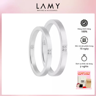 Nhẫn cặp đôi cde marryme couples' ring silver cde8039sv