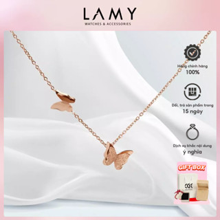 Dây chuyền nữ CDE Pave Butterfly Necklace Rose Gold CDE6005RG