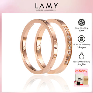 Nhẫn cặp đôi CDE Embrace Band Ring & Narrow Ring CDE8016RG & CDE8017RG