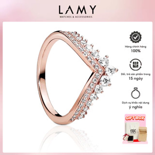 Nhẫn bạc nữ CDE Princess Wishbone Rose Gold Ring CDE8058RG