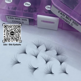 Mi fan sẵn | mega volume 30d 1997s dày 0.03 / 500fan/box / c-cc-d / đức eyelash