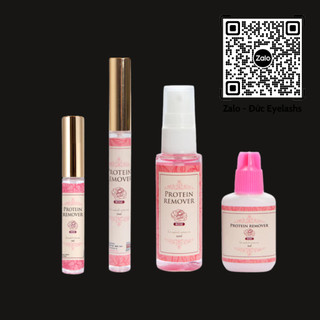 Protein remover khử dầu tăng độ bền mi nối 15ml-40ml hương hoa hồng_đức eyelashs