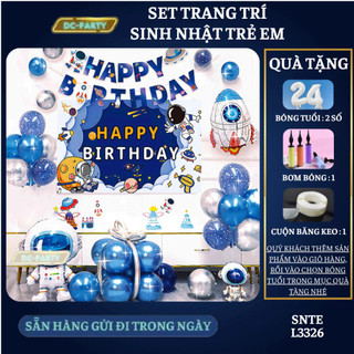 Set trang trí sinh nhật trẻ em hình phi hành gia SNTE-L3326