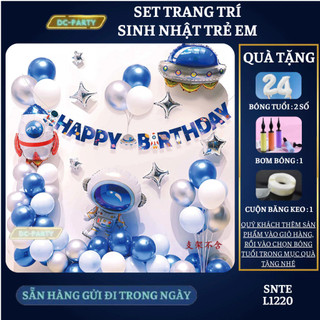 Set trang trí sinh nhật trẻ em hình phi hành gia SNTE-L1220