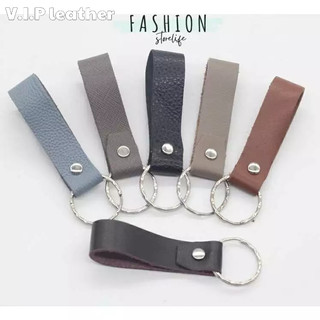 Móc khoá da bò mini dễ thương,móc kim loại chống rỉ