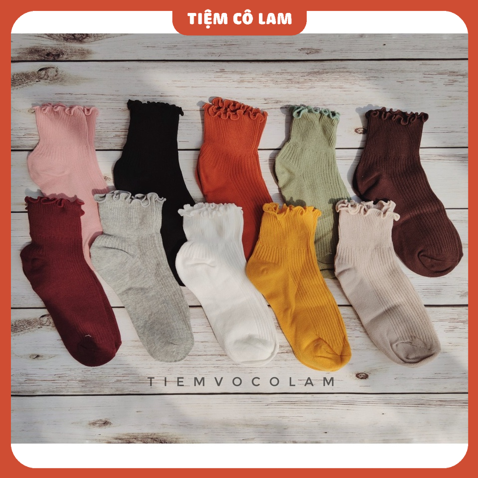 [Tiệm vớ cô Lam] Tất vớ nữ dạng lửng, cổ bèo