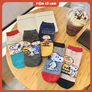 Tất vớ cổ thấp nam nữ hoạt hình snoopy