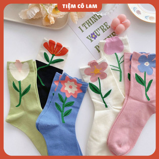 Tất hoa cute quá chừng luôn