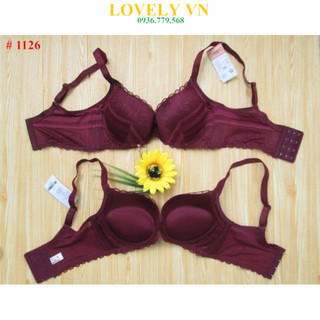 Áo ngực bản to siêu dày nâng ngực ren mịn cao cấp Lovely 1126 (Loại mút tốt)