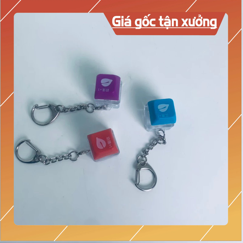 Móc khóa key cap có đen led gõ mõ giải trí giảm tress.