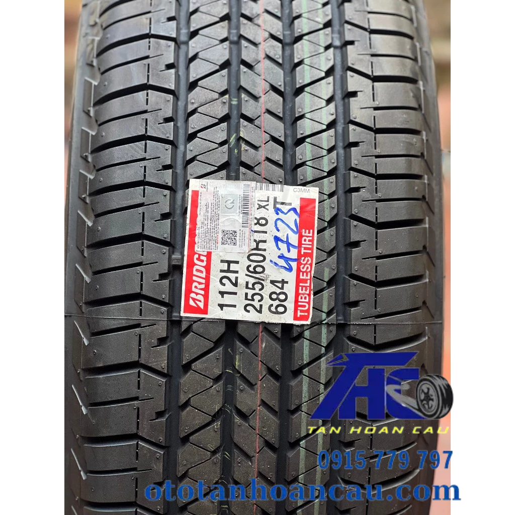 Lốp Bridgestone 255/60R18 Dueler H/T 684 Thái Lan - Ô Tô Tân Hoàn Cầu 431 QL 13, P. Hiệp Bình Phước, TP. Thủ Đức