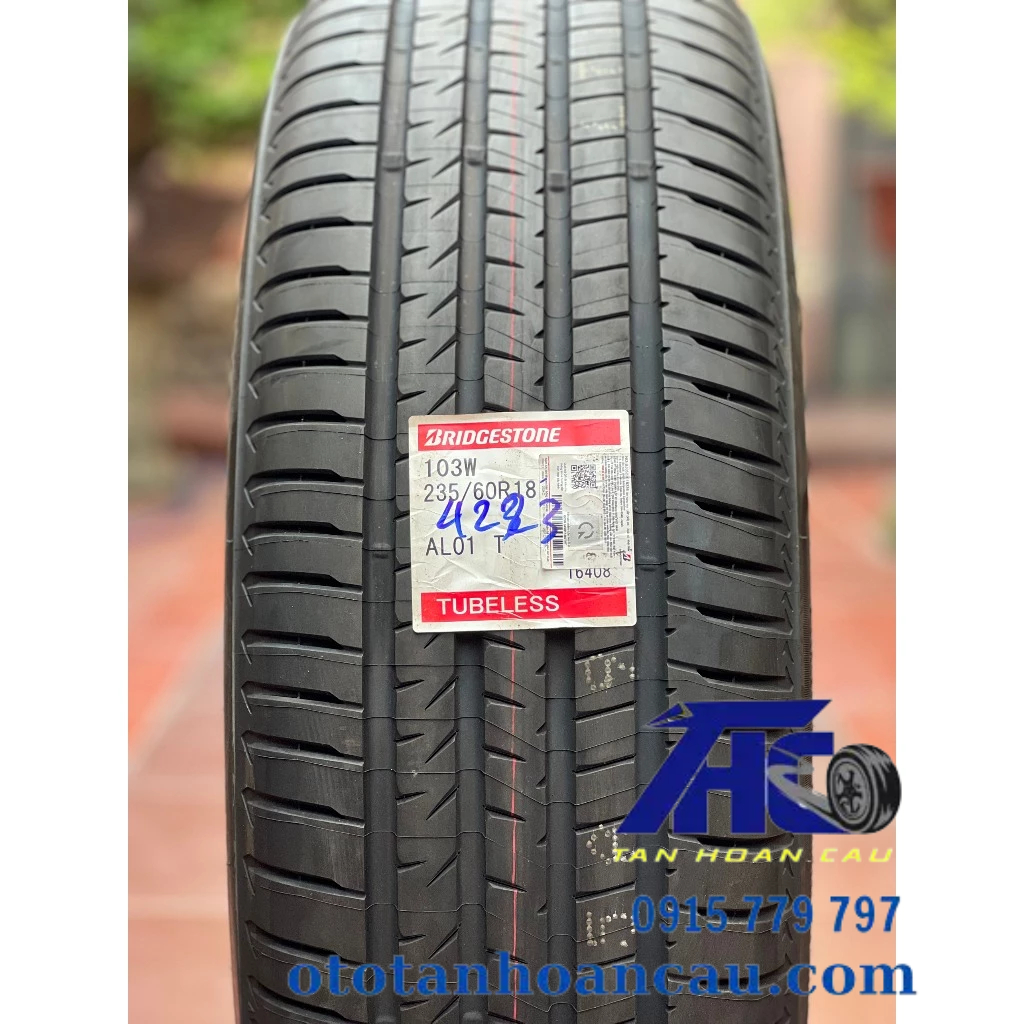 Lốp Bridgestone 235/60R18 Alenza 001 Việt Nam bảng giá lốp  Ô Tô Tân Hoàn Cầu 431 QL 13, P. Hiệp Bình Phước, TP. Thủ Đức