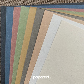 Paperart - Set bộ giấy vân cỏ nổi nhiều màu khổ A5 A6 trang trí thiệp decor vintage journal