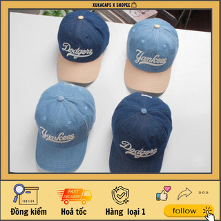 ( kiem hang ) Mũ nón jean Yan kess , dodger logo thêu hàng chuẩn hãng