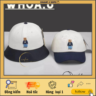 Mũ nón cặp / nón vành / bucket gấu wHOAu thêu hình gấu