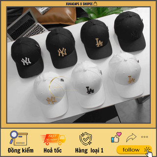 Mũ lưỡi trai nam nữ ML—B logo thêu nổi cao cấp tem mac đầy đủ khoá dập kim loại VNXK