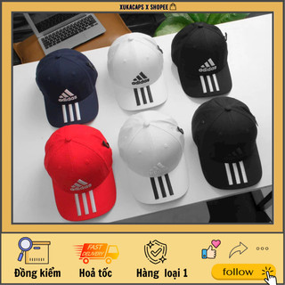( Bao kiểm ) Mũ lưỡi trai cao cấp logo thêu nổi 3D viền 3 sọc Add chuẩn hãng xukcapbeauty