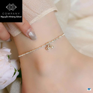 Lắc chân chuông bạc cho nữ