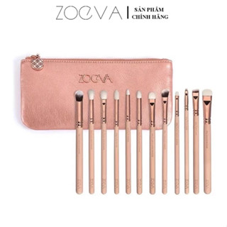 Bộ Cọ Mắt 12 Cây Cao Cấp ZOEVA 12pcs Set Rose Golden Complete Eye Set Precision Eyes Makeup Brushes