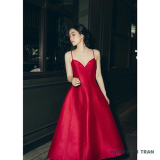 CLARA DRESS ( Đầm taffa xước 2 dây )