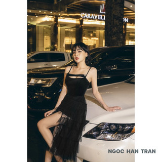 MILDANG DRESS ( ĐẦM NHUNG DÂY DÁNG DÀI )